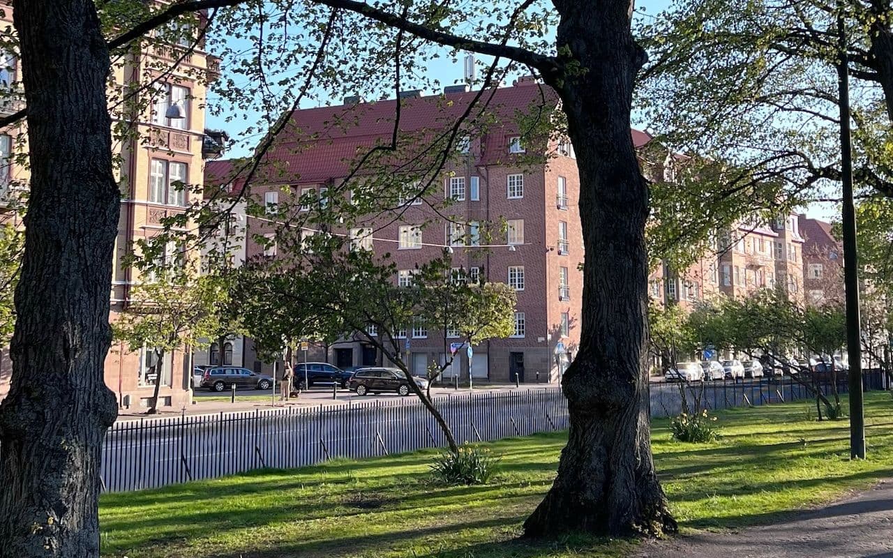 Vy från St Pauli Kyrkogård